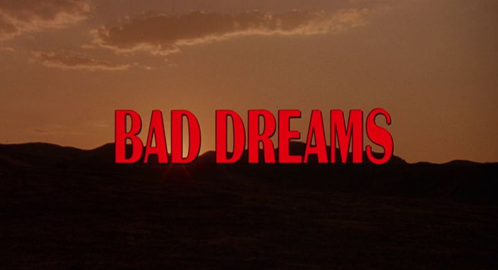 Title screen of Bad Dreams