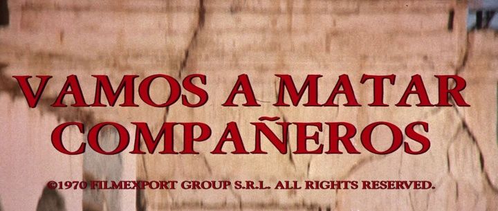 Title screen of Vamos a matar, compañeros