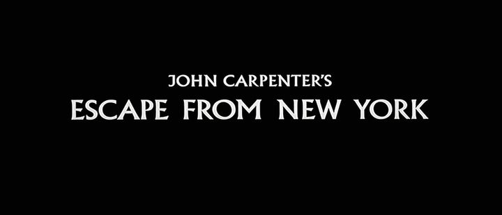 Title screen of Escape from New York