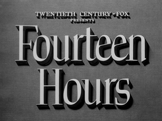 Title screen of Fourteen Hours