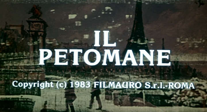 Title screen of Il petomane