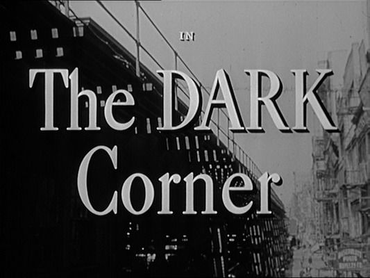 Title screen of The Dark Corner