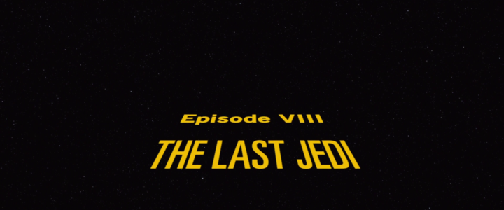 Title screen of Star Wars: Episode VIII - The Last Jedi