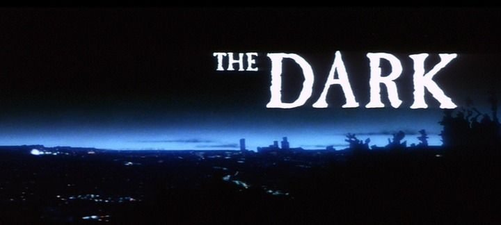 Title screen of The Dark