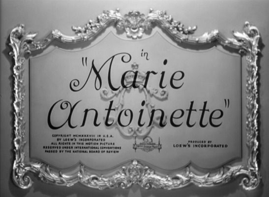 Title screen of Marie Antoinette