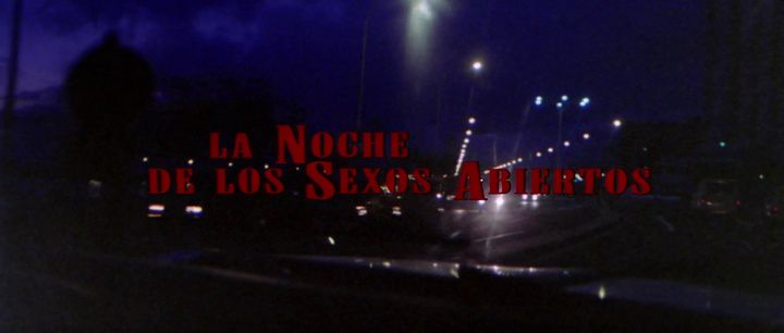 Title screen of La noche de los sexos abiertos