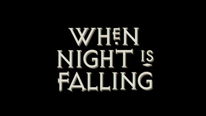 Title screen of When Night Is Falling