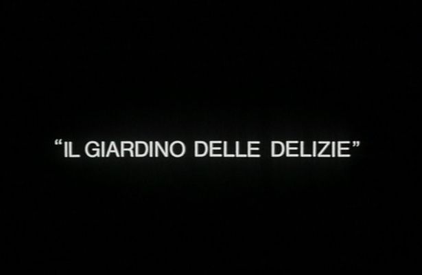 Title screen of Il giardino delle delizie
