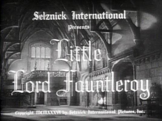 Title screen of Little Lord Fauntleroy