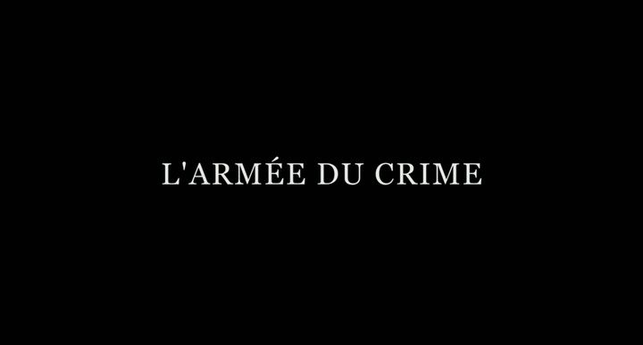 Title screen of L'armée du crime