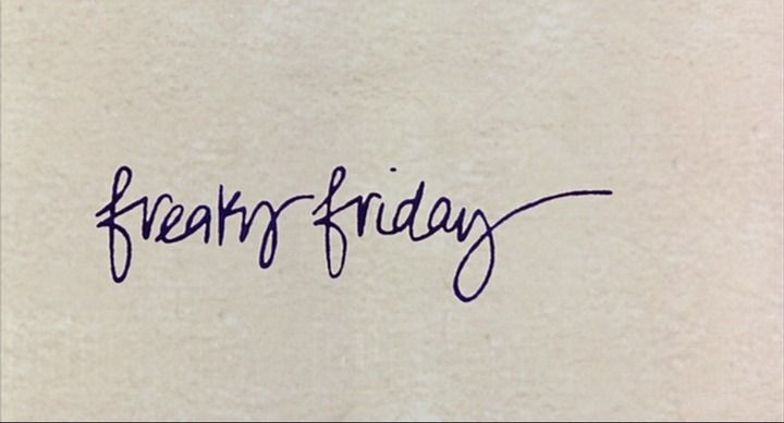Title screen of Freaky Friday
