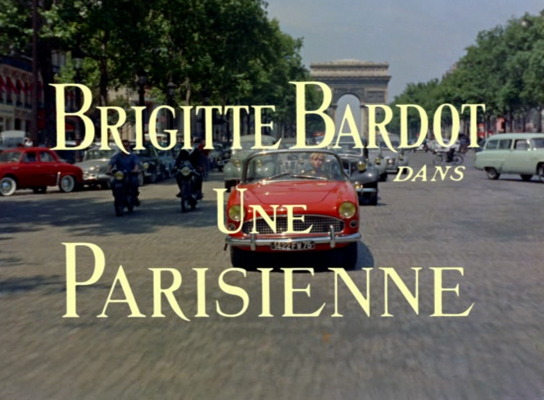 Title screen of Une parisienne