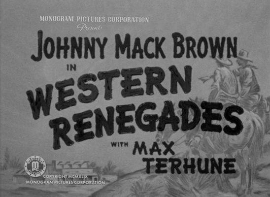 Title screen of Western Renegades