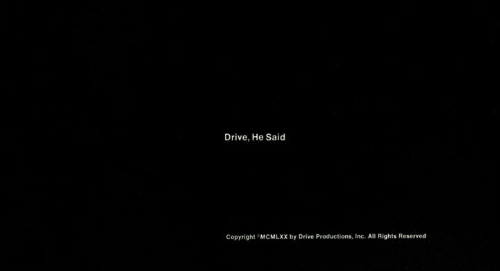 Title screen of Drive, He Said