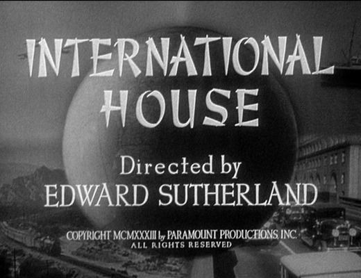 Title screen of International House