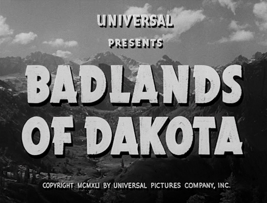 Title screen of Badlands of Dakota