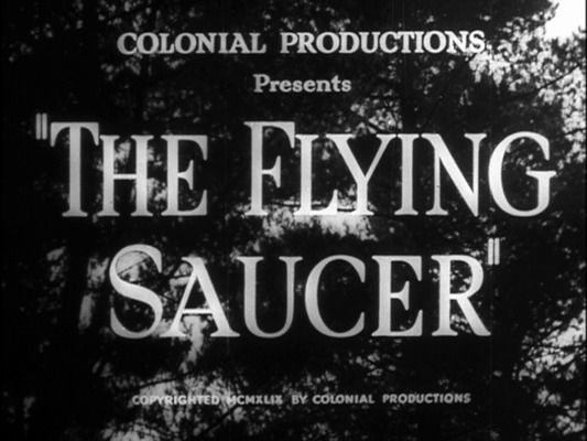 Title screen of The Flying Saucer