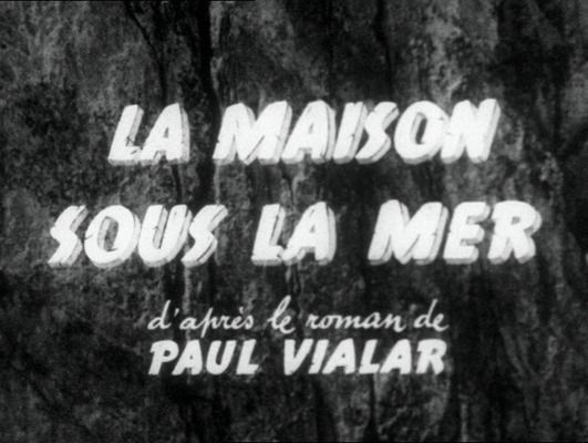 Title screen of La maison sous la mer