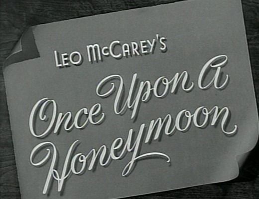 Title screen of Once Upon a Honeymoon