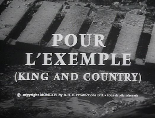 Title screen of King & Country
