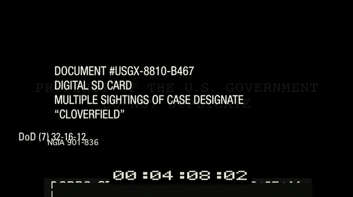 Title screen of Cloverfield