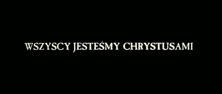 Title screen of Wszyscy jestesmy Chrystusami