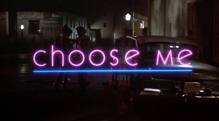 Title screen of Choose Me