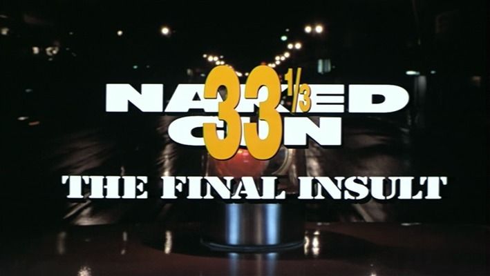 Title screen of Naked Gun 33 1/3: The Final Insult