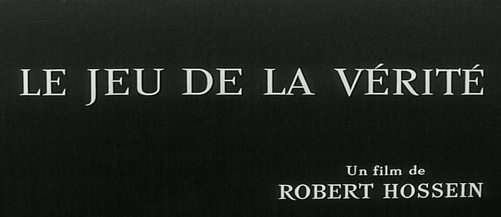 Title screen of Le jeu de la vérité