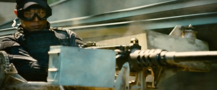 Shot from The Expendables 2