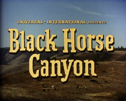 Title screen of Black Horse Canyon