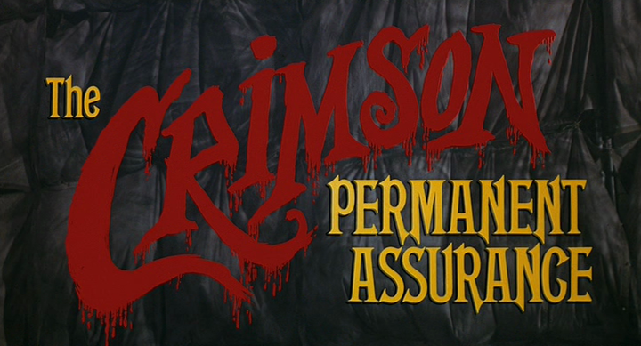 Title screen of The Crimson Permanent Assurance