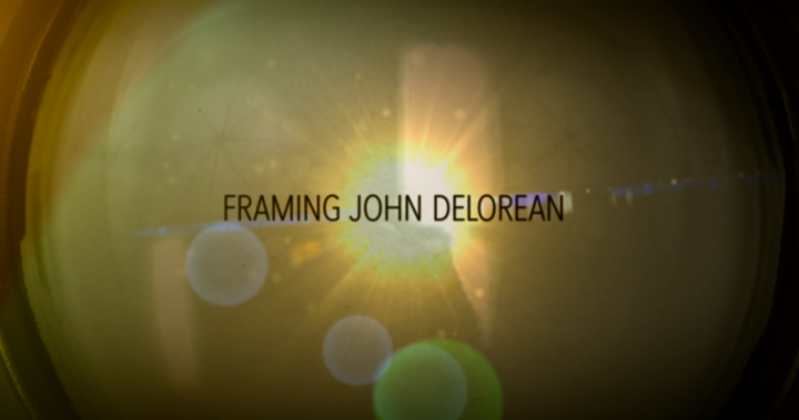 Title screen of Framing John DeLorean