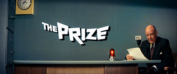 Title screen of The Prize