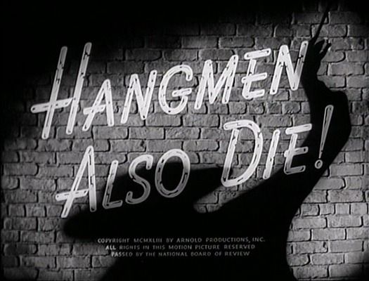 Title screen of Hangmen Also Die!
