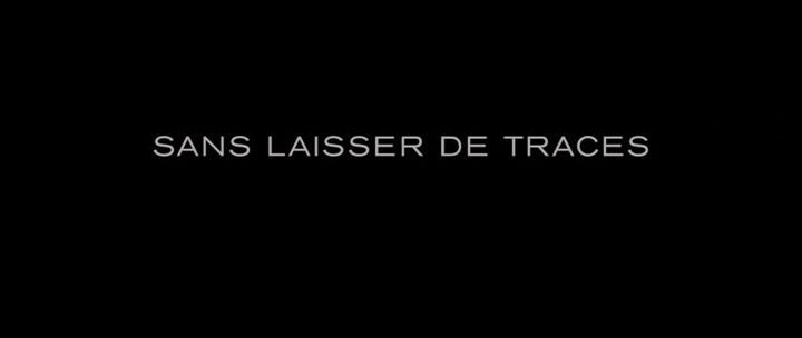 Title screen of Sans laisser de traces