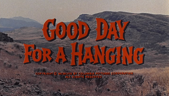 Title screen of Good Day for a Hanging
