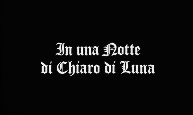 Title screen of In una notte di chiaro di luna