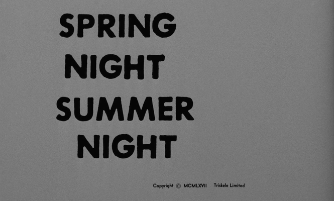 Title screen of Spring Night Summer Night