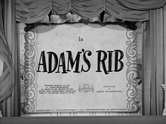 Title screen of Adam's Rib