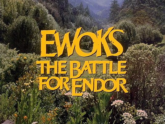 Title screen of Ewoks: The Battle for Endor