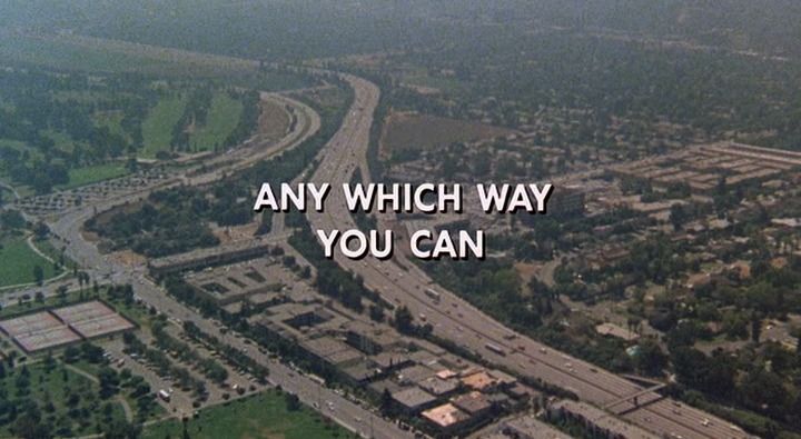 Title screen of Any Which Way You Can
