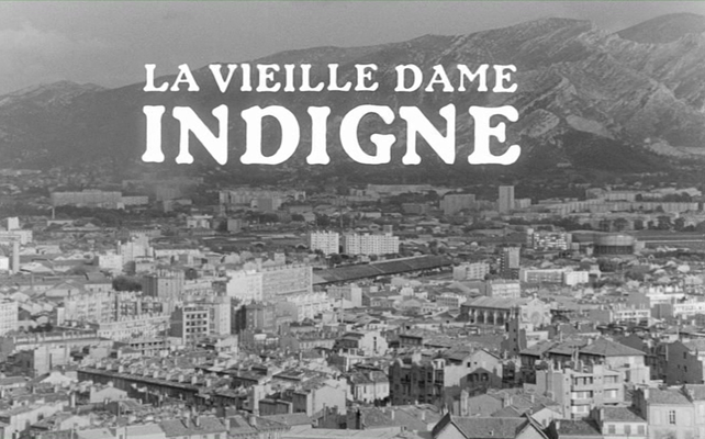 Title screen of La vieille dame indigne