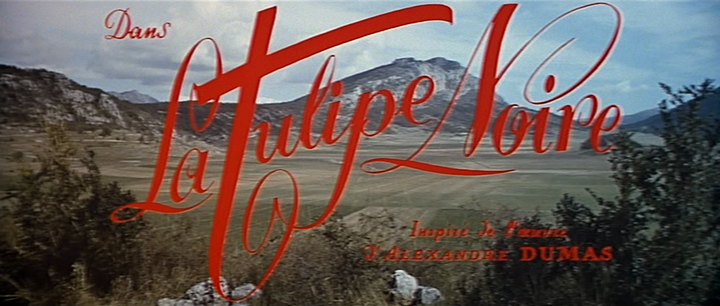 Title screen of La tulipe noire