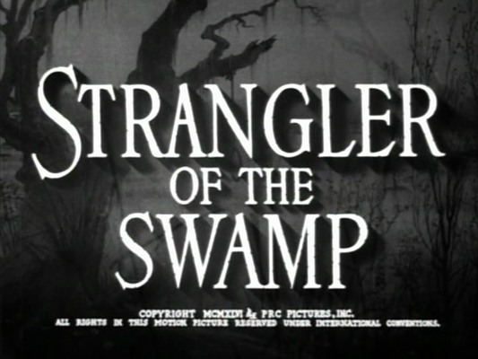 Title screen of Strangler of the Swamp