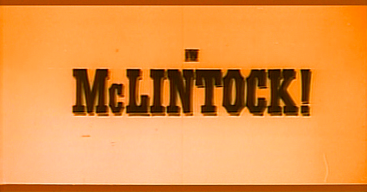 Title screen of McLintock!