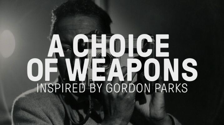 Title screen of A Choice of Weapons: Inspired by Gordon Parks