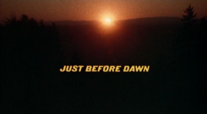 Title screen of Just Before Dawn