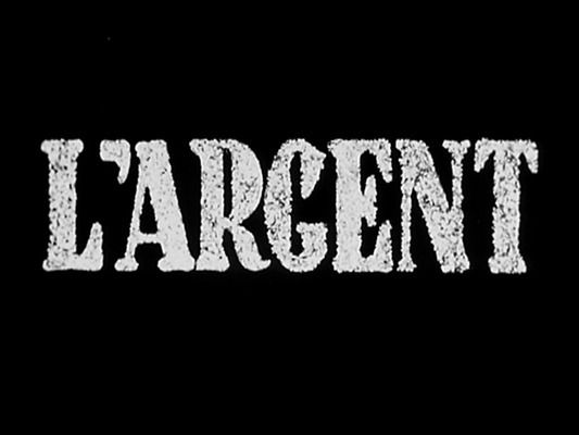 Title screen of L'argent