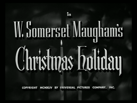 Title screen of Christmas Holiday